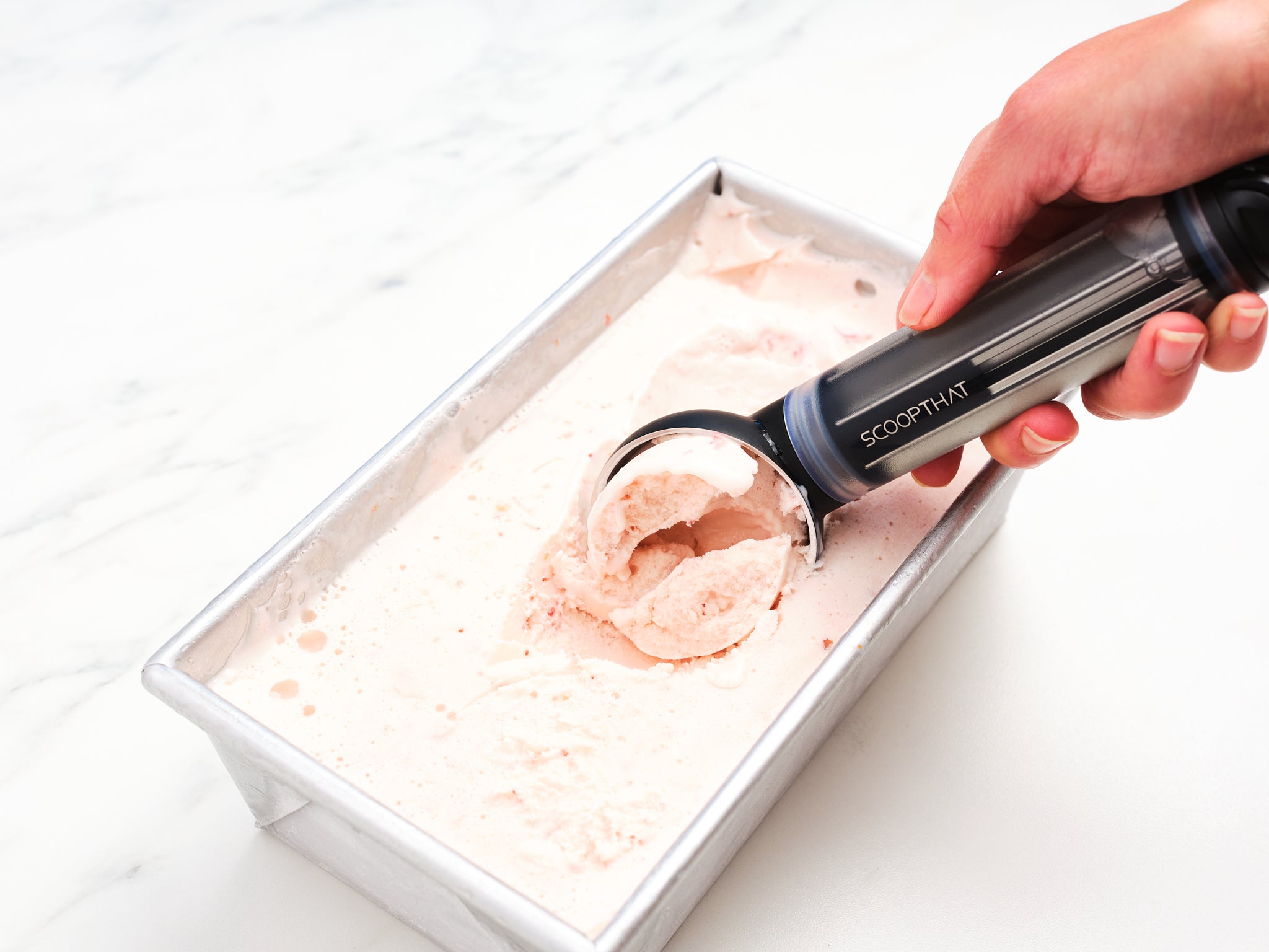 ScoopThat! and SpreadThat! self-warming ice cream scoop and butter